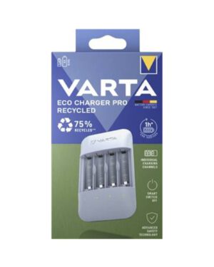 Batterijlader Varta voor 4 AA/AAA batterijen. VA-57683101111; 2617698