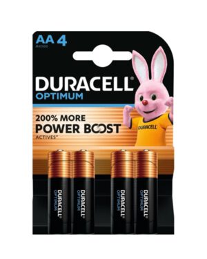 Batterij Duracell Optimum 4x AA. 1387901; 2310220