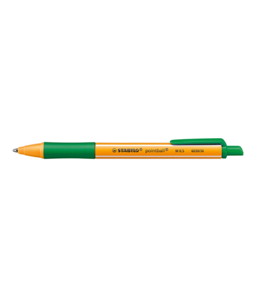 Balpen STABILO pointball medium groen. 610414; 2027370